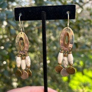 VTG RLM Studio 925 Silver Brass Dangle EARRINGS